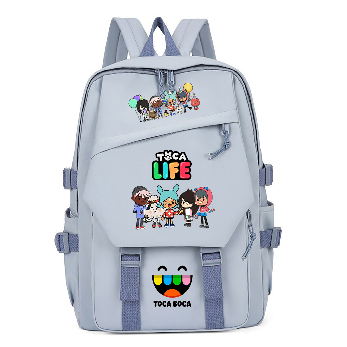 Korean Girl Lifestyle - Toca Life World Print Rucksack für