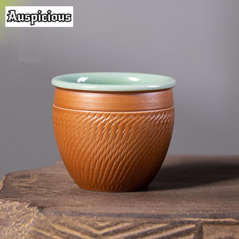 Celadon Ceramic Cup - 50ml handgemachte Messer springen Keramik Tee