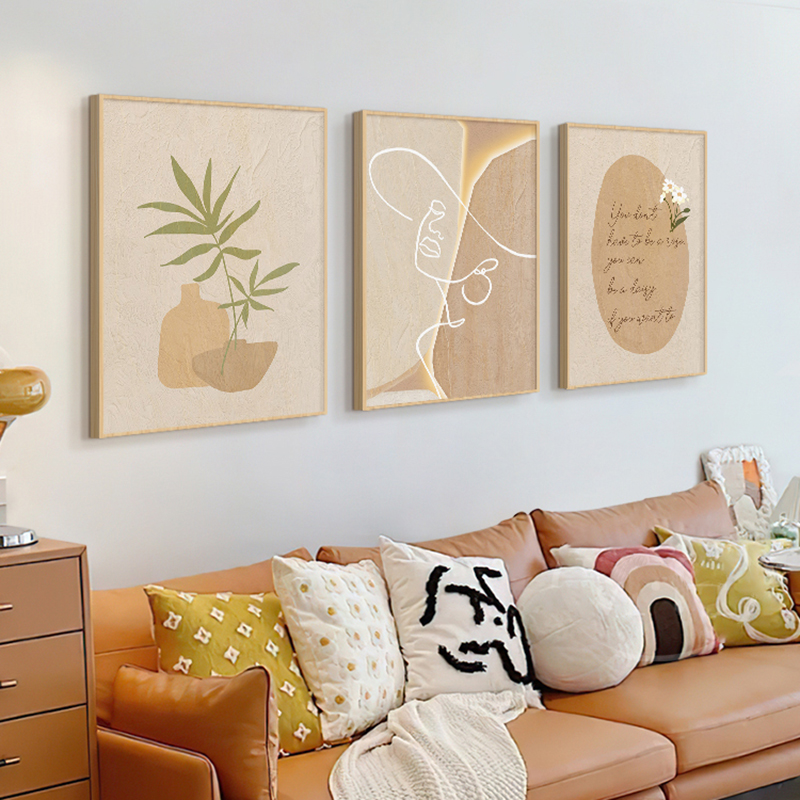 Holzfarbenes Abstraktes Linien – Korean Lifestyle Aesthetic Bewertung und Preis
